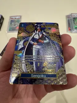 One Piece Sengoku - OP07-046 (SP) The Azure Sea's Seven Foil Custom Card - Image 4