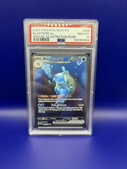 Blastoise ex 200/165 Scarlet Violet 151 PSA 10 Graded Pokemon Card SIR Special - Image 1