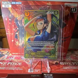 Bandai Namco One Piece CCG Nico Robin EB03-055 Foil Full Art Extra Booster Card - Image 1