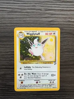 Pokemon TCG Wigglytuff Holo Rare Card 19/130 Base Set 2 - Image 1