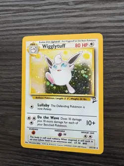 Pokemon TCG Wigglytuff Holo Rare Card 19/130 Base Set 2 - Image 3