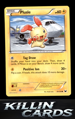 Plusle 39/106 Uncommon Emerald Pokemon Card NM - Image 1
