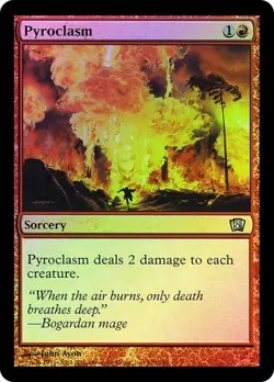 8th Edition MTG FOIL Pyroclasm Magic - Image 1