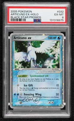 Articuno ex (EX Collector's Window Tins) Pokemon Nintendo Black Star Promo PSA 6 - Image 1