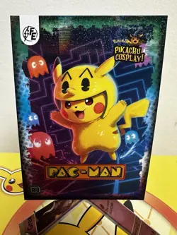 Pac-Man (Pikachu) #180 - Galaxy Holo - Electric Pikachu Cosplay - Pokemon - Image 1