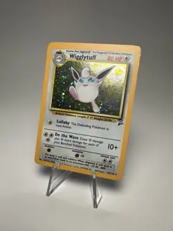Pokemon Base Set 2 Wigglytuff Holo Rare #19/130 English 2000 TCG - Image 2