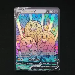 Pokemon Dugtrio Stain Glass Holo Read Description - Image 1