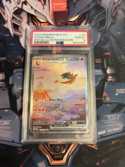 2023 POKEMON MEW EN-151 SPECIAL ILLUSTRATION RARE #199 CHARIZARD EX PSA 10 - Image 1