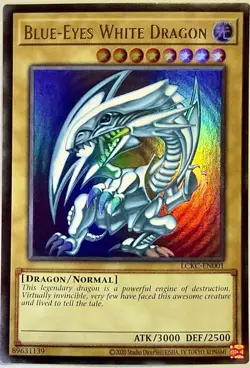 Konami Blue-Eyes White Dragon LCKC-EN001 Legendary Ultra Rare Version 2 - Image 1