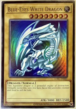 Konami Blue-Eyes White Dragon LCKC-EN001 Legendary Ultra Rare Version 2 - Image 3