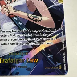 One Piece CCG Trafalgar Law EBO3-062 Secret Rare Heroines Edition - Image 5