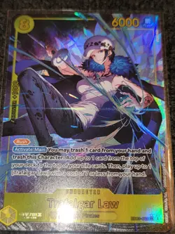 One Piece Trafalgar Law Secret Rare Alt Art EB03-062 Heroine Edition - Image 2