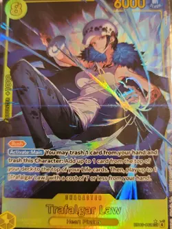 One Piece Trafalgar Law Secret Rare Alt Art EB03-062 Heroine Edition - Image 3