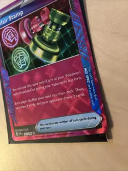 Pokemon Card Unfair Stamp 165/167 Ace Spec S&V Twilight Masquerade Near Mint - Image 3