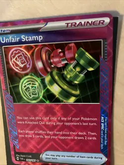Pokemon Card Unfair Stamp 165/167 Ace Spec S&V Twilight Masquerade Near Mint - Image 4