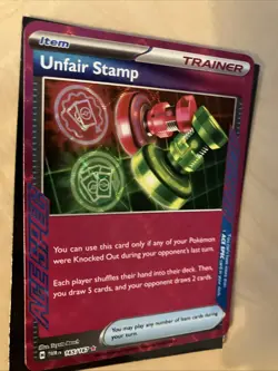 Pokemon Card Unfair Stamp 165/167 Ace Spec S&V Twilight Masquerade Near Mint - Image 5