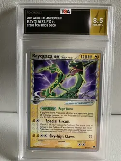 2007 Pokemon Rayquaza EX World Championship Card, 97/101 (Graded 8.5 NM MT+) - Image 1