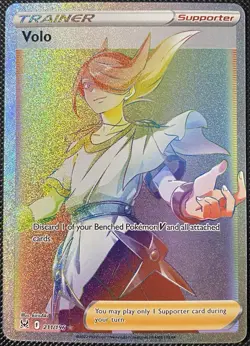 Volo (Secret) 211/196 Swsh11: Lost Origin Holo - Pokemon Card - Image 1