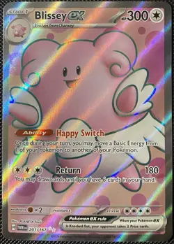 Blissey ex 201/167 Sv06: Twilight Masquerade Holo - Pokemon Card - Image 1