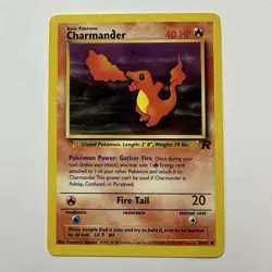 Pokemon Card - Charmander - Team Rocket Set. Error Ink Spot - Image 1