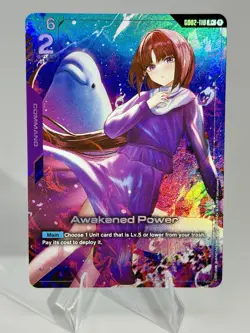 GUNDAM CARD GAME AWAKENED POWER GD02-110 R+ ALT ART NM - Image 1