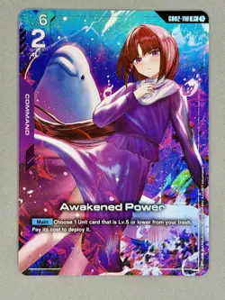 GUNDAM CARD GAME AWAKENED POWER GD02-110 R+ ALT ART NM - Image 3