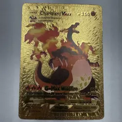 Charizard VMAX Gold Foil Fan Art Display Card 143/293 - Image 1