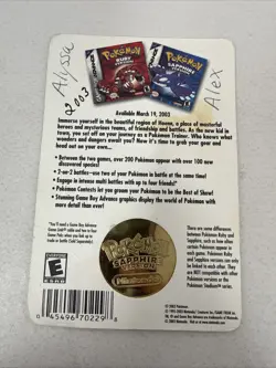 Pokemon - Sapphire Kyogre Limited Edition Holographic Collectible Coin Sealed - Image 2