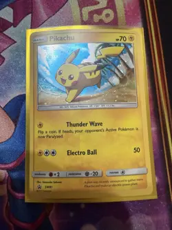 Pokemon - Pikachu SM81 Holo Black Star Promo Sun & Moon LP - Image 1
