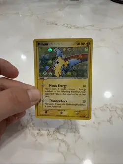 2004 Pokemon Hidden Legends Minun [Reverse Holo] #67/101 Light Play - Image 2