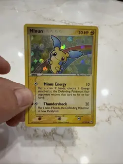 2004 Pokemon Hidden Legends Minun [Reverse Holo] #67/101 Light Play - Image 3
