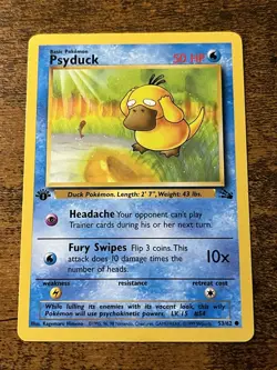 Psyduck 1st Edition Base Set 53/62 Pokemon TCG - Image 1