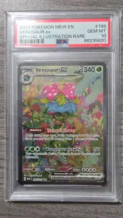 Venusaur EX (SIR) #198/165 PSA 10 Gem Mint Scarlet & Violet 151 Pokemon - Image 1