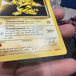Electabuzz 20/102 Base Set Unlimited -Non Holo Rare- WOTC - LP -Pokemon - Image 4