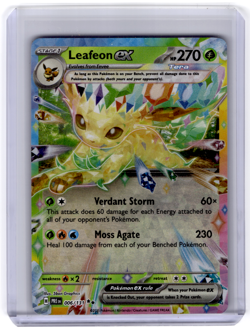 LEAFEON EX 2025 POKEMON PRISMATIC EVOLUTIONS DOUBLE RARE FA 006/131 - Image 1