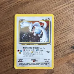 Lugia 9/111 Neo Genesis Holo Pokemon TCG 2000 HEAVILY PLAYED HP - Image 5