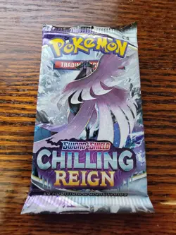 Pokemon Sword & Shield English Chilling Reign Sealed Pack Random Art - Image 1