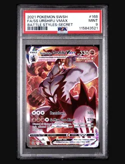 Pokemon TCG Urshifu VMAX SWSH Battle Styles Single Strike 168/163 PSA 9 - Image 1