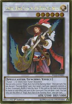 Virgil, Rock Star of the Burning Abyss - PGL3-EN061 - Gold Rare - Yugioh - Image 1