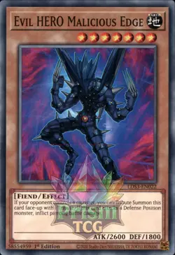 1st Ed Evil HERO Malicious Edge LDS3-EN022 Yugioh - Image 1