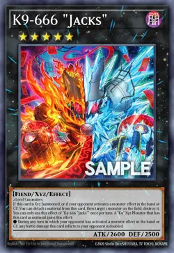Yugioh DOOD-EN047 - K9-666 "Jacks" - Super Rare - Image 1