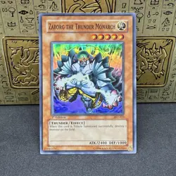 Yugioh Zaborg the Thunder Monarch AST-023 1st Edition Super Rare NM - Image 1