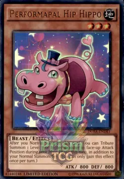Performapal Hip Hippo Ultra Rare #DUEA-ENDE1 Yugioh NM - Image 1