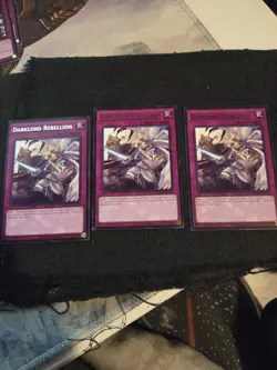 Yugioh! 3x Darklord Rebellion MZMU-EN123 Rare 1st Ed NM - Image 1