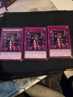 Yugioh! 3x Darklord Enchantment MZMU-EN124 Rare 1st Ed NM - Image 1