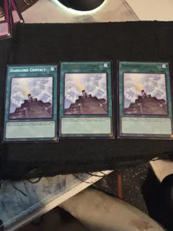Yugioh! 3x Darklord Contact MZMU-EN113 Rare 1st Ed NM - Image 1