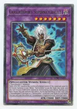 Gravekeeper's Supernaturalist - SOFU-EN035 - Rare - 1st Edition - Yugioh - Image 1