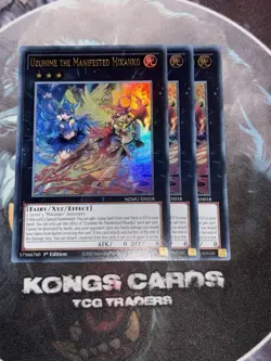 MZMU-EN018 Uzuhime the Manifested Mikanko x3 Ultra Rare YuGiOh! PLAYSET - Image 1