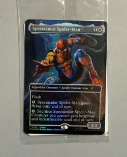 Magic the Gathering MTG Marvel legends Spectacular Spider-Man Card Only (x1) - Image 1