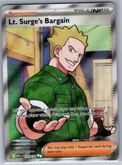 Lt. Surge's Bargain 170/132 ME01: Mega Evolution - Pokemon Card - NM - Image 1